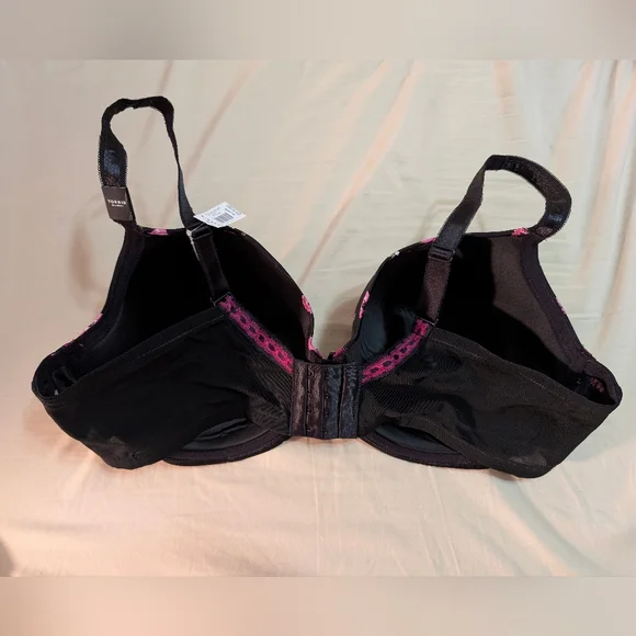 NWT Torrid Black & Pink Floral Bra Size 44DD - Picture 4 of 7